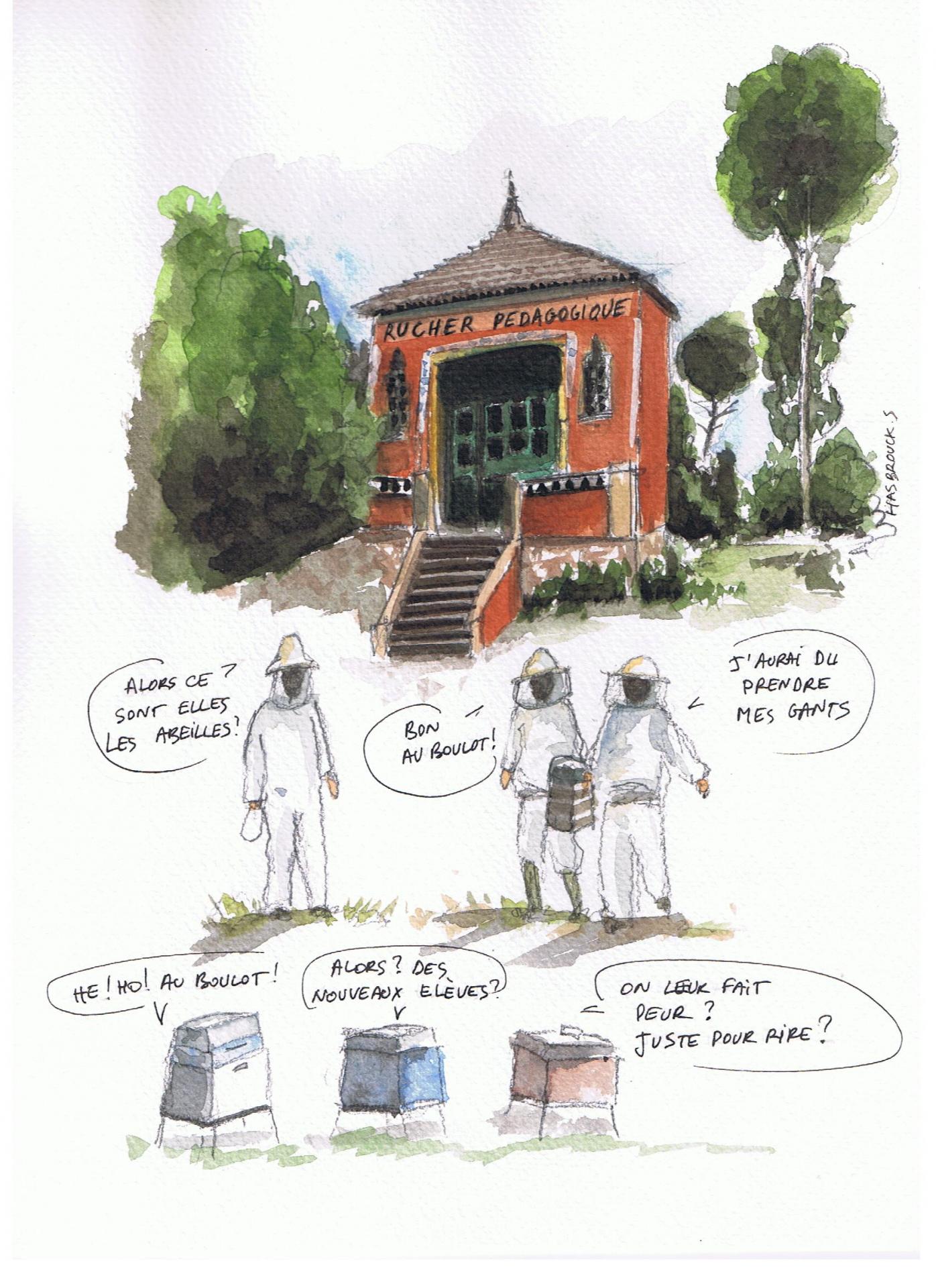 Aquarelle pavillon mauresque 001 1